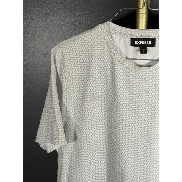 EXPRESS Geo Print Cotton T-shirt Men's Small - Picture 1 of 5